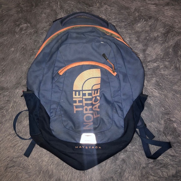 coral north face backpack